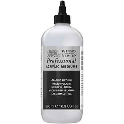 Afbeelding van Winsor &amp; Newton 3050934 Professionele acrylverf Glazing Medium, hoge dekking, kunstenaarskwaliteit, lichtecht 500ml Fles