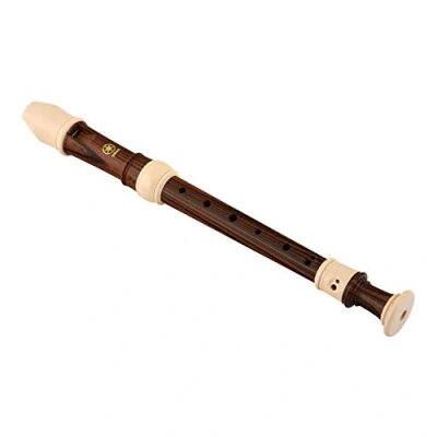 Afbeelding van Yamaha Recorder Alto barok vingers, gesimuleerd ebbenhout en witte rand