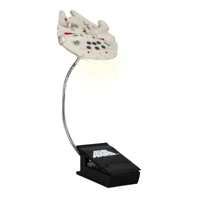 Afbeelding van Star Wars Millennium Falcon Clip On Book Light Officieel gelicenseerd Disney leeslicht, cliplampontwerp met flexibele kabel, iconische Han Solo ruimteschip, 3 lichtmodi, batterij aangedreven P