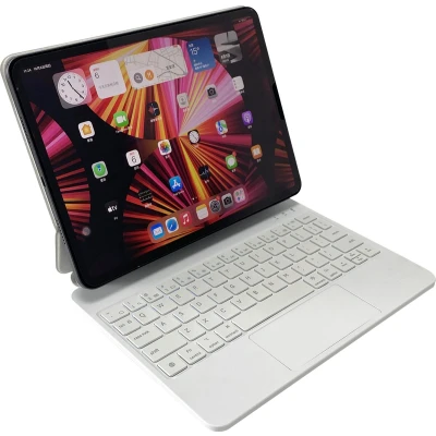 Afbeelding van Toetsenbord hoes geschikt voor Apple iPad Air 10.9 (2022/2020)/iPad Pro 11 (2022/2020) Bluetooth met Touchpad Wit
