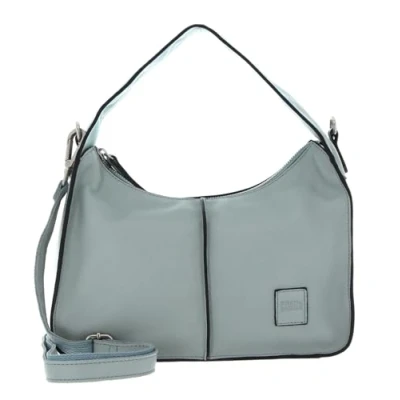 Afbeelding van FREDsBRUDER Leren Schoudertas Lazap Hobo Bag Sky Blue Lichtblauw