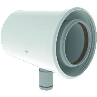Afbeelding van Burgerhout TwinSafe condensaftap PP Ø 80/125 mm wit