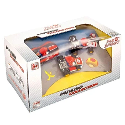 Afbeelding van Carrera Super Mario Pull Back Raceauto&#039;s, 3dlg.