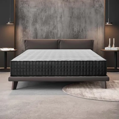 Afbeelding van naturalex TITANIUM Matras 180 x 200 cm Traagschuim 30 Diep Maximaal Comfort Duurzame Flexibiliteit 7 Rustzones Premium Latex Geheugen Combinatie Ideaal Aanpasbaar en Transpirant