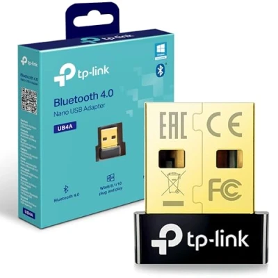Afbeelding van TP Link Nano USB Bluetooth 4.0 Adapter for PC Laptop Desktop Computer, Long Range Dongle/Receiver Windows 10/8.1/8/7/XP, Plug and Play (UB4A)
