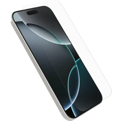 Afbeelding van OtterBox Glass schermbeschermer voor iPhone 16 Pro Max, gehard glas, krasbescherming, bescherming tegen vallen en splinters, Zonder Verpakking