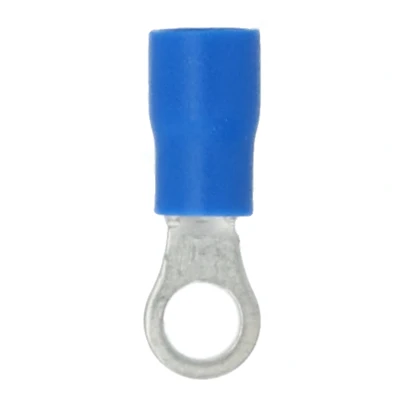 Afbeelding van Carpoint Ring Kabelschoen 654 M4 Blauw Blister 10 Stuks