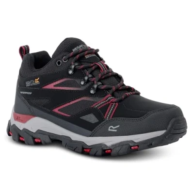 Afbeelding van Regatta Holcombe III lage wandelschoenen voor dames, Zwarte Beaujolais, 41 EU