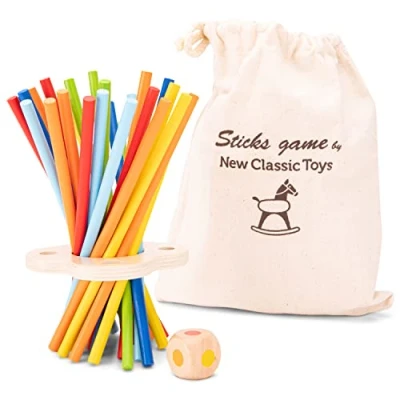 Afbeelding van New Classic Toys Houten Pick Up Sticks Game Educatieve Kleur Perceptie Speelgoed Voor Peuters Jongens Meisjes