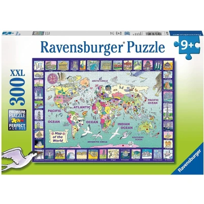Afbeelding van Ravensburger puzzel Map of the World Legpuzzel 300XXL