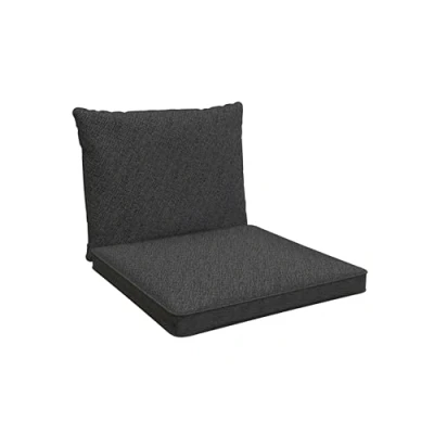 Afbeelding van POKAR Zitkussen Rugkussen Lounge Kussen Tuin voor Tuinmeubelen Loungemeubels Set van 2 (1x 50x50x5 cm + 1x 50x40x15 cm), Antraciet