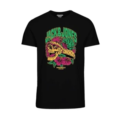 Afbeelding van JACK&amp;JONES JORSEQUOIA Tee SS Crew Neck 2 FST, zwart, M