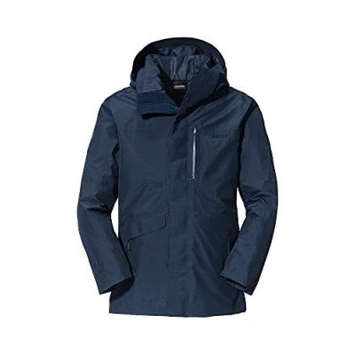 Afbeelding van Schöffel Warschau M 3 in 1 parka voor heren, wind en waterdichte winterjas, van Gore Tex met gewatteerde, uitneembare binnenjas
