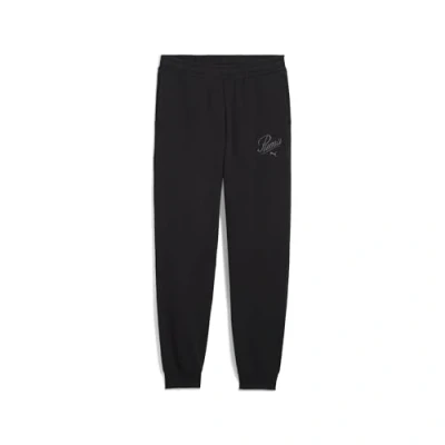 Afbeelding van Essentials Script sweatpant voor Dames, Zwart, Maat 15 16Y PUMA