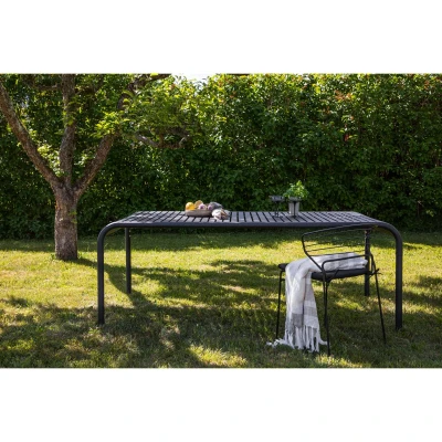 Afbeelding van Svea Elif tuintafel 200 x 100 cm zwart Metaal