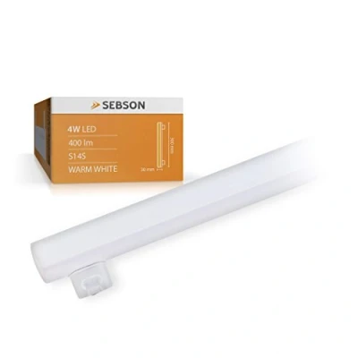 Afbeelding van SEBSON S14S LED Lamp 4W vervangt 35W 400lm Warm Wit 3000K Niet Dimbaar 150 Stralingshoek Lijnlamp 30cm 230V