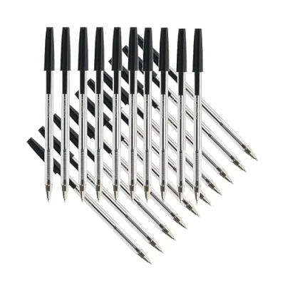 Afbeelding van Q Connect Balpen Medium Zwart (Pack van 20)