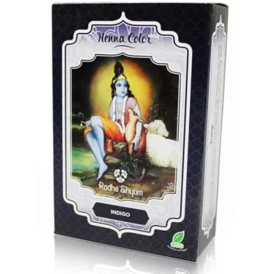 Afbeelding van Semi permanente kleurstof Henna Radhe Shyam Indigo (100 g)