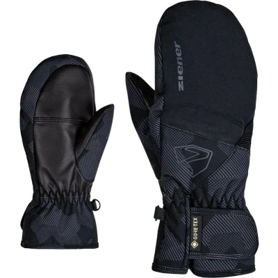 Afbeelding van Ziener skihandschoenen Levin GTX Mitten zwart/grijs