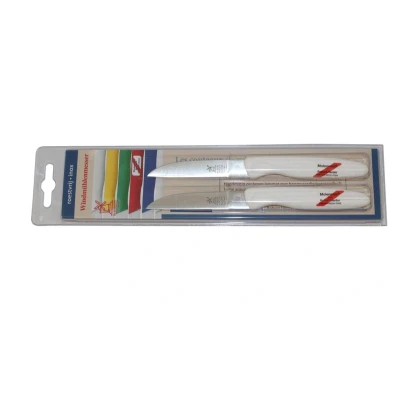 Afbeelding van (2 stuks) Robert Herder Molenmes Schilmesje Aardappelmes RVS Wit handvat