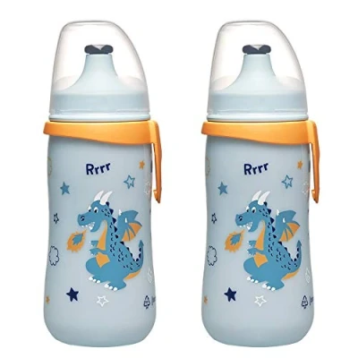 Afbeelding van nip Sports cup 330 ml 18 months+, non spill drinking cup, Pack of 2, without BPA, made in Germany