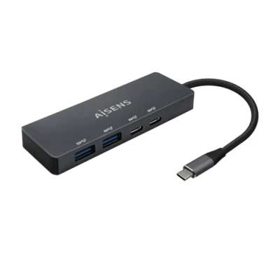 Afbeelding van AISENS HUB USB 3.2 GEN1 5G C, C/M 2 x C/H A/H, grijs, 15 cm merk