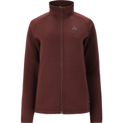 Afbeelding van SOS Midlayer Sweater met rits, Dames, Maat: Large, Deep mahogany