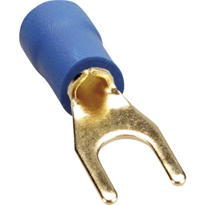 Afbeelding van Sinuslive 10324 Vorkkabelschoen Gat diameter=2.5 mm Deels geïsoleerd Blauw 10 stuk(s)