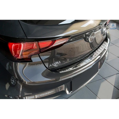 Afbeelding van Avisa RVS Achterbumperprotector passend voor Opel Astra K HB 5 deurs 2015 &#039;Ribs&#039;