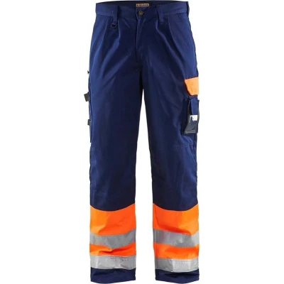 Afbeelding van Blaklader Werkbroek Hi vis 158 4 ORANJE/MARINEBLAUW C46