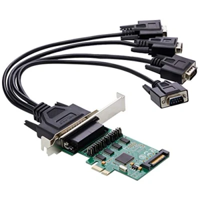 Afbeelding van Delock PCI Express kaart naar 4 x seriële RS 232 met voeding