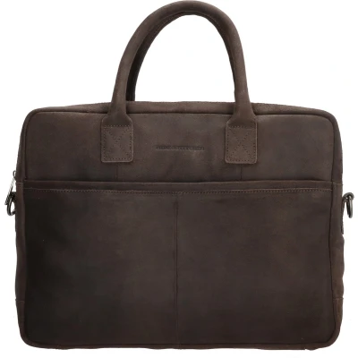 Afbeelding van Hide &amp; Stitches Hunter Laptoptas 15,6 inch (34.5x19.4 cm) Donkerbruin