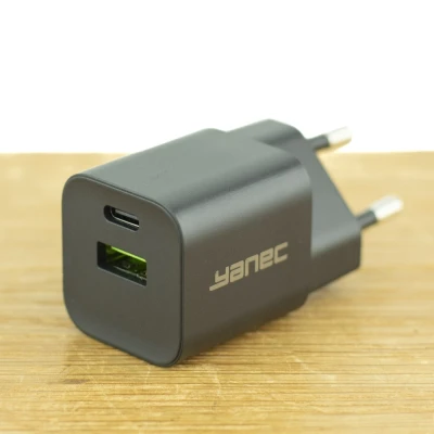Afbeelding van Yanec Compacte GaN lader USB A C 30W