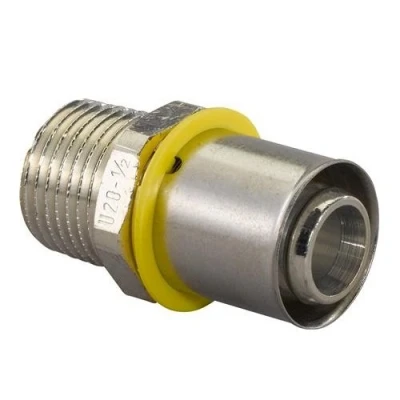 Afbeelding van Uponor MLC G GAS plus perskoppeling recht 20 x 3/4 pers buitendraad