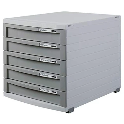 Afbeelding van HAN CONTUR 1505 19 Ladebox Lichtgrijs DIN A4, B4, C4 Aantal lades: 5