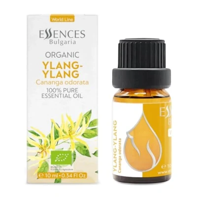 Afbeelding van Essences Bulgaria Biologische Ylang Essentiële Olie 10ml Cananga odorata 100% Puur en Natuurlijk Onverdund Therapeutische Kwaliteit Aromatherapie Cosmetica Wreedheidvrij Niet GMO