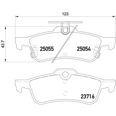 Afbeelding van Brembo Remblokset P 28 070