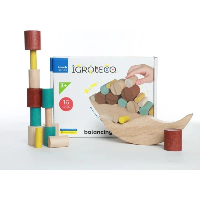 Afbeelding van Evenwichtsspel Maan, hout, gemaakt in Oekraine 3+