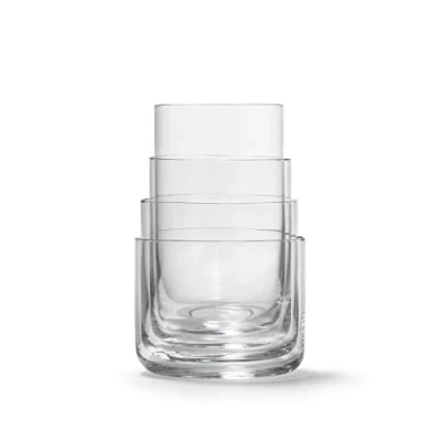 Afbeelding van Aarke Nesting drinkglas 29 cl set van 4 Transparant