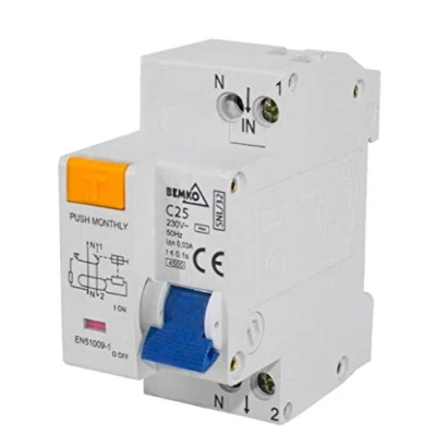 Afbeelding van BEMKO DIFFERENTIAL CURRENT CIRCUIT BREAKER with overcurrent protection 2P C 16A 30mA