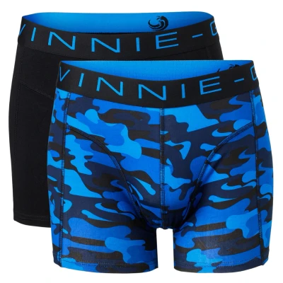 Afbeelding van 2 x Vinnie G Boxershort Black/Blue Army maat XL