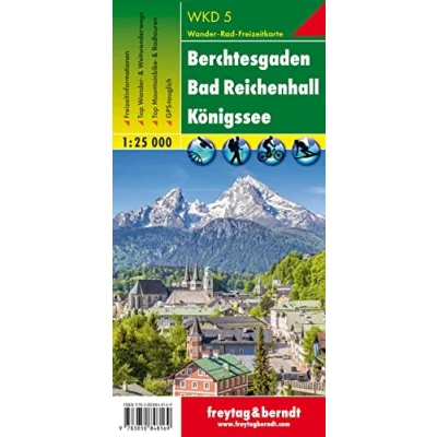 Afbeelding van F&amp;B WKD5 Berchtesgaden, Bad Reichenhall, Königssee: Wandel en fietskaart 1:25 000