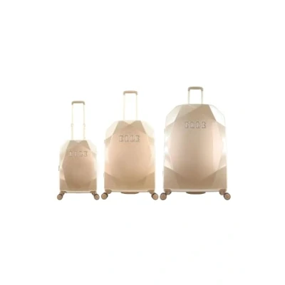 Afbeelding van ELLE Kofferset 3 Delig Reiskoffer Set Harde Trolleyset Diamond Taupe