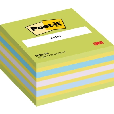 Afbeelding van Memoblok 3M Post it 2028NB kubus 76x76mm neon assorti 450vel