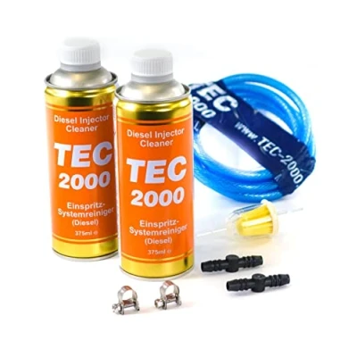 Afbeelding van TEC 2000 Motorreiniger injectiereinigingsset diesel injector reiniger 750 ml brandstofadditief voor systeemreiniging van injectoren motorspoeling motorverzorging additief