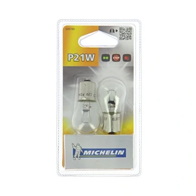 Afbeelding van MICHELIN 008780 2 gloeilampen P21 W, 12 V, knipperlichten, mistlampen, achteruitrijlicht, remlicht