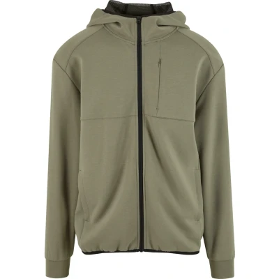 Afbeelding van Urban Classics herentrui met capuchon, Scuba Zip Pocket Hoody, capuchon van stof ritssluiting, regular fit, palegreen, 4XL