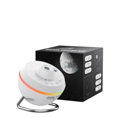 Afbeelding van Ainael Galaxy Projector, Star Projector Planetarium Night Light Lamp Ceiling Space Starry Sky with Strip Meteor for Kids Bedroom Birthday Christmas Gift (White)