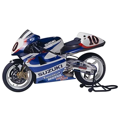 Afbeelding van Tamiya 14081 1:12 Suzuki RGV Gamma XR89#10 1999 modelbouw, plastic kit, handwerk, hobby, lijmen, model in elkaar zetten, onbeschilderd, veelkleurig