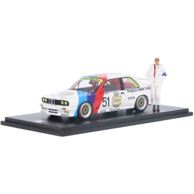 Afbeelding van BMW M3 (E30) Spark Modelauto 1:43 1987 Niki Lauda / Emanuele Pirro Roland Ratzenberger SI020